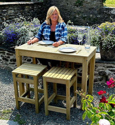 Birgitta 4 Person Garden Bistro Set
